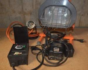 Electrical timer and work light