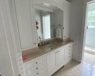 $850 -- Waterworks vanity with countertop, sink, faucet, cabinets
