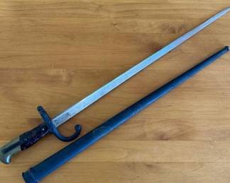French Model 1874 Gras sword bayonet Inscribed