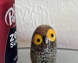 Iittalar Glass Little Barn Owl figurine
