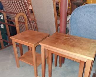 wooden side tables