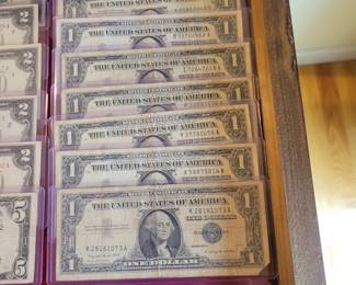 one dollar silver certificates