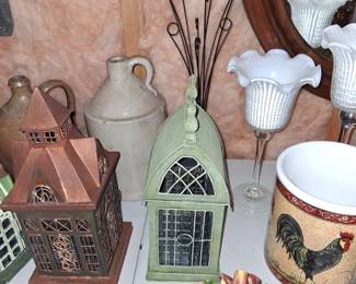 tin items and decor