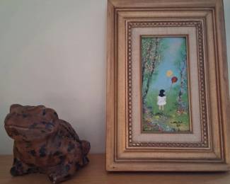 frog and copper painting