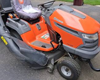 husqvarna riding mower and bagger