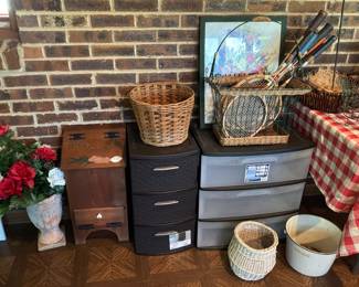 Taters n onyons bin. Plastic 3 drawer storage bins 