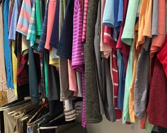 Lots of men’s clothing 