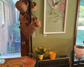 Coat rack, baskets and more 
