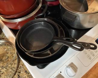 Cast iron pans 