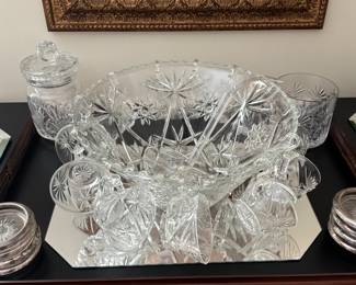 Star of David punchbowl set