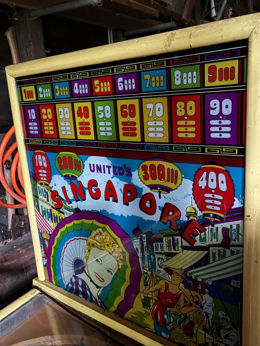 1947 Singapore Pinball without flippers