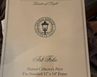 Collection of Kinkade folio art prints