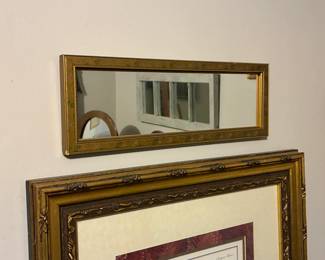 Framed mirror