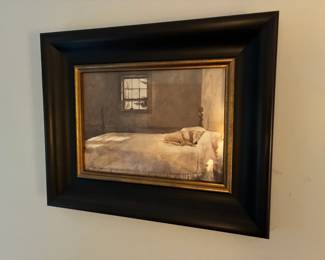 Offset lithograph print of Andrew Wyeth's Master Bedroom
