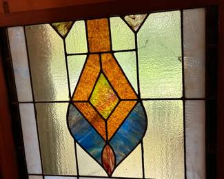 Stain glass window about 26 x 26