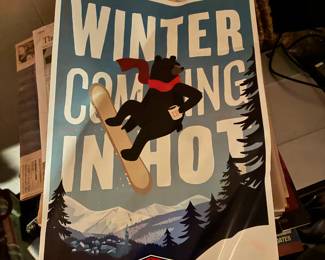 Vintage Stratton Ski/Board poster