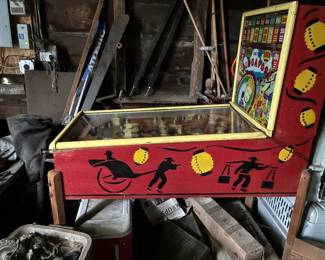 Good condition paint on wood sides