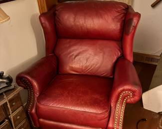 Red Leather recliner