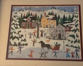 Cate Mindigo small framed print signed