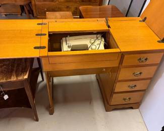 sewing table with Kenmore sewing machine