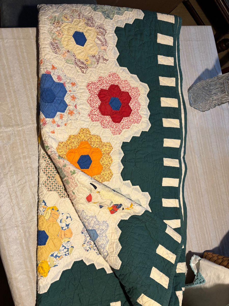 Hand stitched quilt from late 1800’s