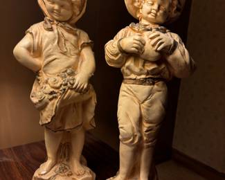 Vintage statues approximately 18” tall