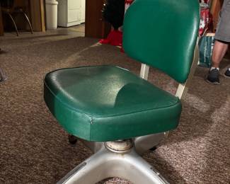 Vintage all steel 1960s tanker chair