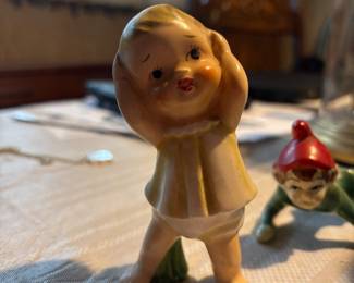Vintage baby figurine .