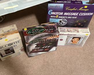 Massage cushion and misc items