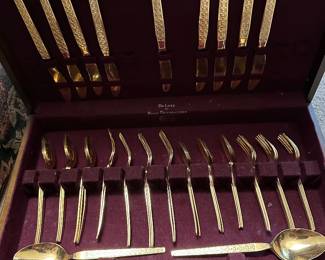 Lovely gold-plated flatware