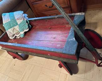 Charming early 1900’s red & green wagon