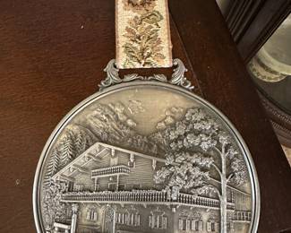 European pewter wall-hanging