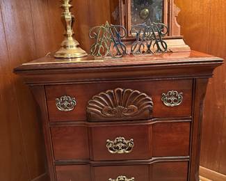 Chest w/ carved shell motif