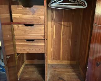 Cedar-lined 1920’s wardrobe
