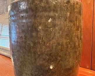 Early tobacco spit glaze jug in “as is” condition