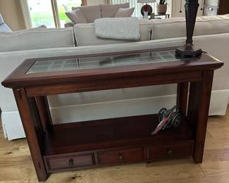 Solid wood sofa table