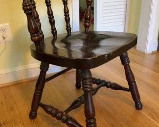 each2 avail Antique French Country Brown Side Chair