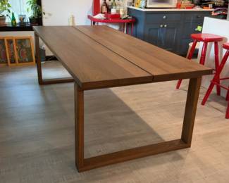 87x40 Modern Solid Wood Dining Table with UShaped Legs