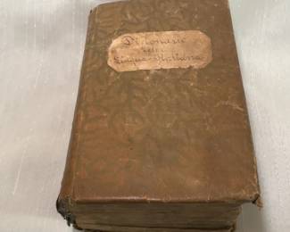 1861 Antique Italian Dictionary Dizionario della Lingua Italiana by Antonio Sergent