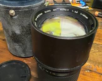 untestedasis Olympus OMSystem Zuiko MC AutoT 180mm f2.8 Lens with case
