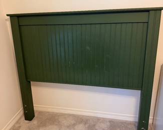 #89 - $80 - Green headboard full size - great project to make a bench or a photo board 49Tx56W
