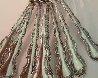 #60 - $5,250 - Gorham set of sterling flatware "Strasbourg" introduced 1987 - 99 pieces-99.77 oz