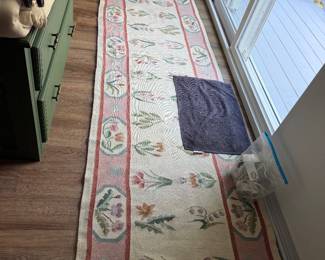 #81 - $80 - Cotton runner with floral 31x9'10"