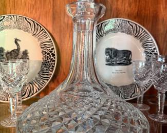 #57 - $60 - Ship crystal decanter