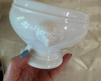 #101 - #110 - Set of 6 Apilco of France lion head bowls