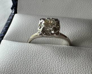 #8 - $900 -Ring w.gold .48ct diam antique cut Vs1-Vs2, H color - size 6