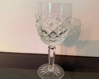 #51 - $160 - Waterford stem red wine glasses set of 8 - signed