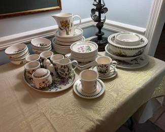 #65B - $495 - Portmarion set of china Botanic garden for 8