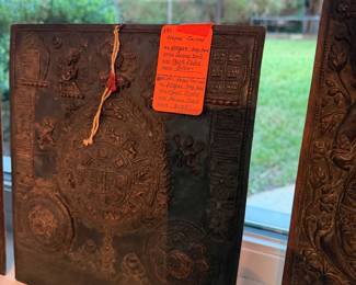 #39C - $120 - Nepal carved plaque tag said Gold Flake, Honey Dew.