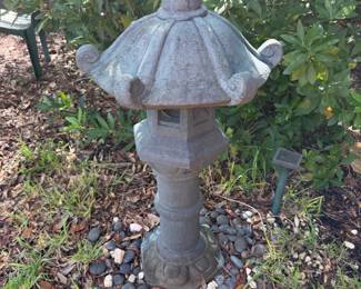 #108 - $200 - Gray stone Japanese garden pagoda lantern